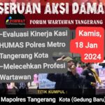 Kompol Aryono, Kasi Humas Polres Metro Tangerang Kota diduga telah melecehkan seorang wartawan.