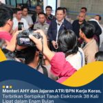 Menteri AHY dan Jajaran ATR/BPN Kerja Keras, Terbitkan Sertipikat Tanah Elektronik 38 Kali Lipat dalam Enam Bulan.